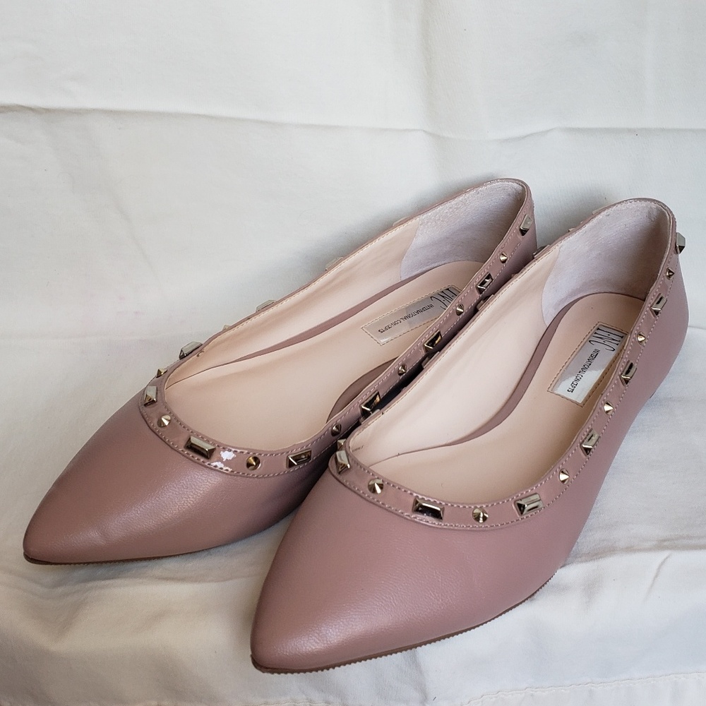 Studded Pink Flats